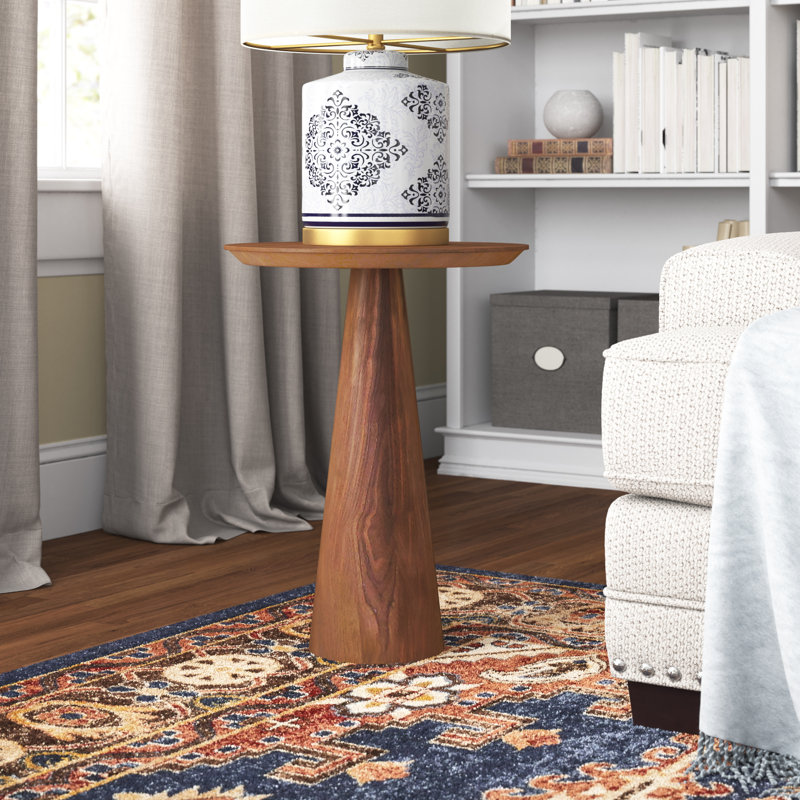 Wade Logan® Mckoy 24'' Tall Pedestal End Table & Reviews Wayfair